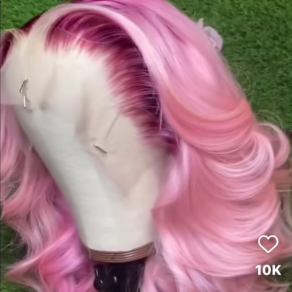 2 tone pink wig